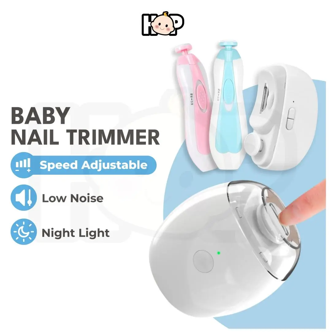 [FREE BATTERIES] 6 in 1 Electric Baby Nail Trimmer Baby Nail Clipper Set Nail Care Tools Baby Nail Cutter Manicure Set Grooming