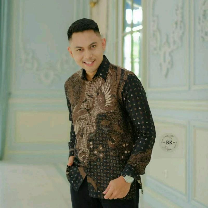 Kemeja Batik Lengan Panjang Pria Untuk Kondangan atau acara Formal Katun 2