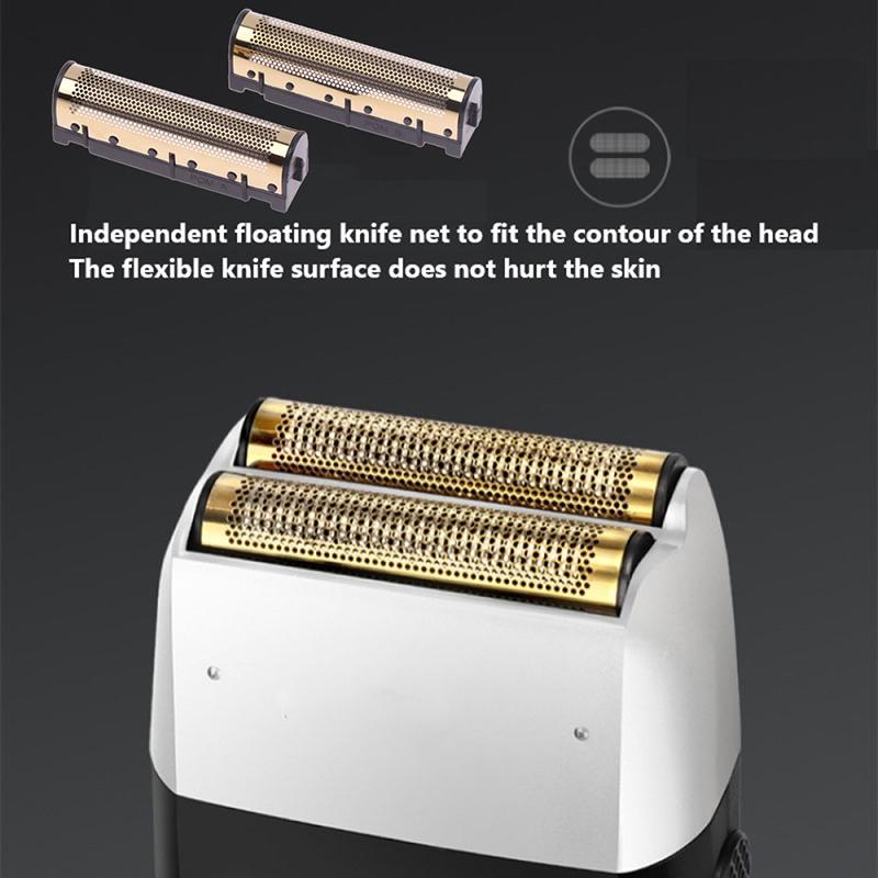 Product Introduction of 1 Pair Original Electric Shavers Blades Golden Foil Cutter Head for KM-2026 Floating Razors 15