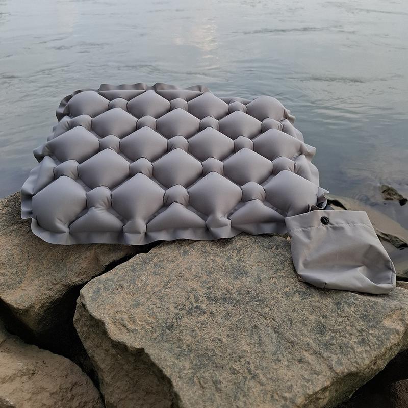 Portable Folding Inflatable Seat Cushion Moisture and Water Resistant With Storage Bag Air Sitting Pad Lightweight Chair Cushion Fishing 5