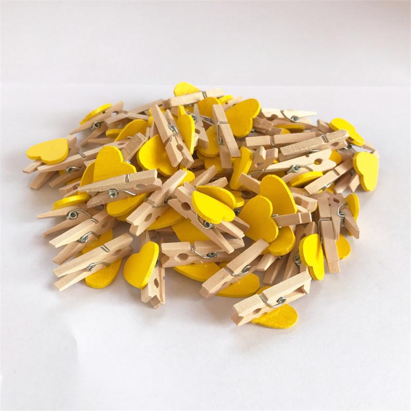 Kẹp Gỗ, 10 Cái / Bộ, Chốt Trái Tim, Kẹp Quần Áo, Đồ Trang Trí Đám Cưới Dễ Thương Tự Làm, Chốt Thủ Công Kẹp Quần Áo 6