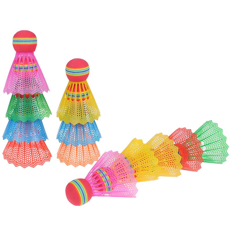 Cầu Lông Cầu Lông EVA, 12 Cái, Đầu Bóng Cầu Vồng, Nylon, Cho Trò Chơi Thể Thao 1