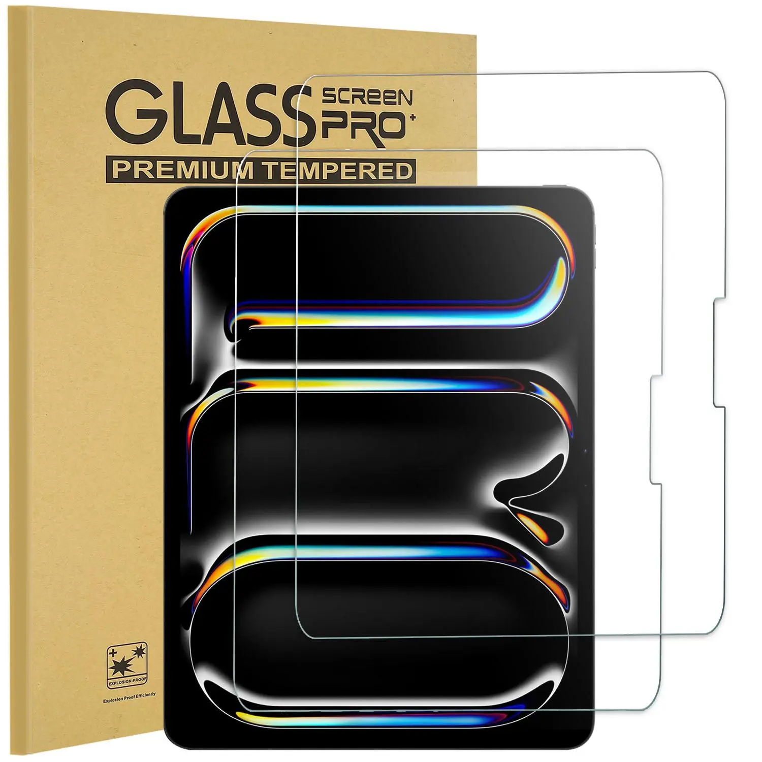 Tempered Glass Screen Protector, 2 Counts Anti-scratch Tablet Screen Protector, Tablet Accessories Compatible with iPad Pro 11 Inch 2024 M4 (5th Generation)
