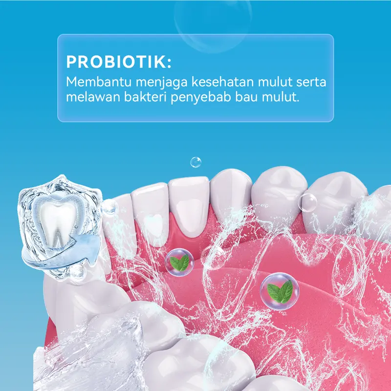 MeToo Teeth Whitening Powder / Whitening Tooth Powder / Probiotik / Pemutih Gigi Mutiara / pembersih karang gigi / menghilangkan kalkulus gigi / memperbaiki gigi kuning / menghilangkan bau mulut / obat kumur karang gigi Memutihkan Perawatan 2
