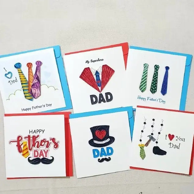 Thiệp Quilling Lớn Ngày Của Cha.