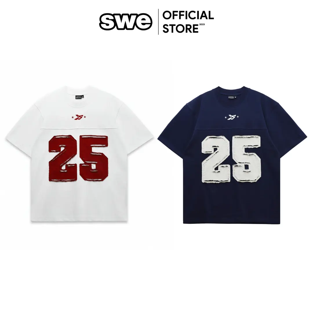 Áo Thun Nam/Nữ Local Brand SWE HOLLOW TEE - XANH/TRẮNG