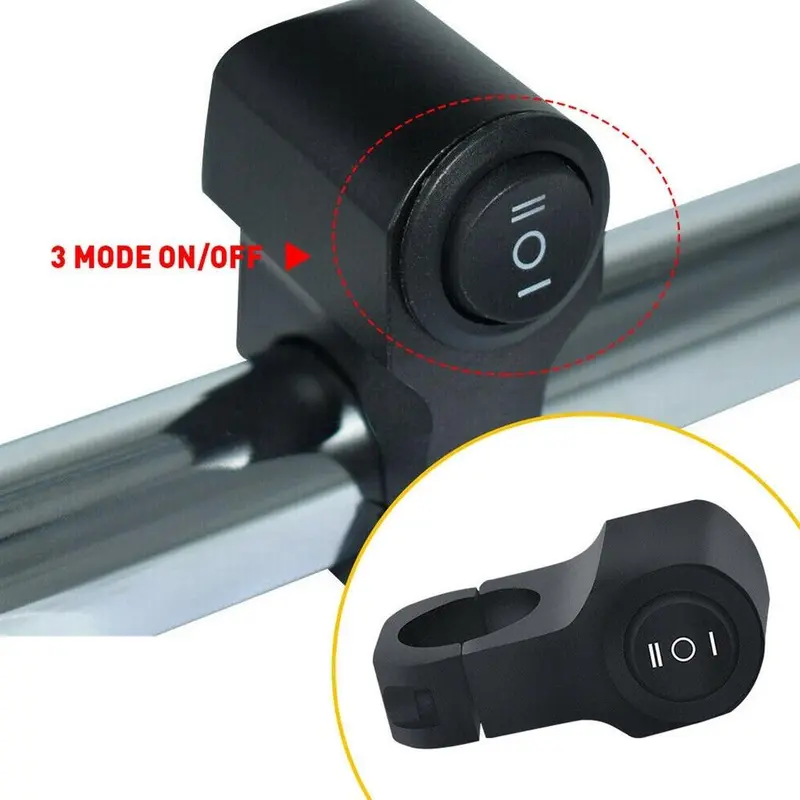 Đèn chiếu sáng phụ Domino cho xe máy - Công tắc 3 chế độ chống nước 1