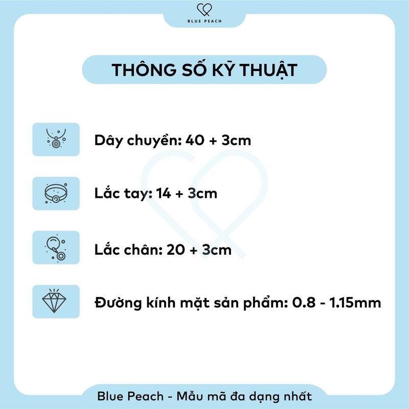 Lắc Tay Blue Peach Hoa 4 Cánh Đá Lấp Lánh LT571 5
