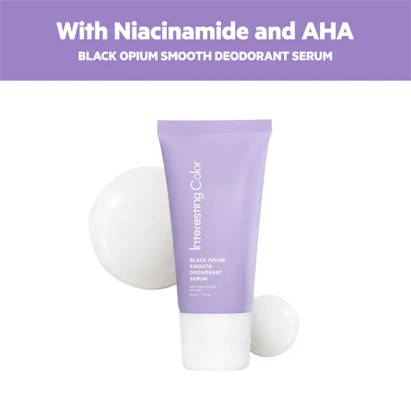 Lăn khử mùi Interesting Color Black Opium Smooth Deodorant Serum sáng da ngăn ngừa mồ hôi với Niacinamide và AHA 1