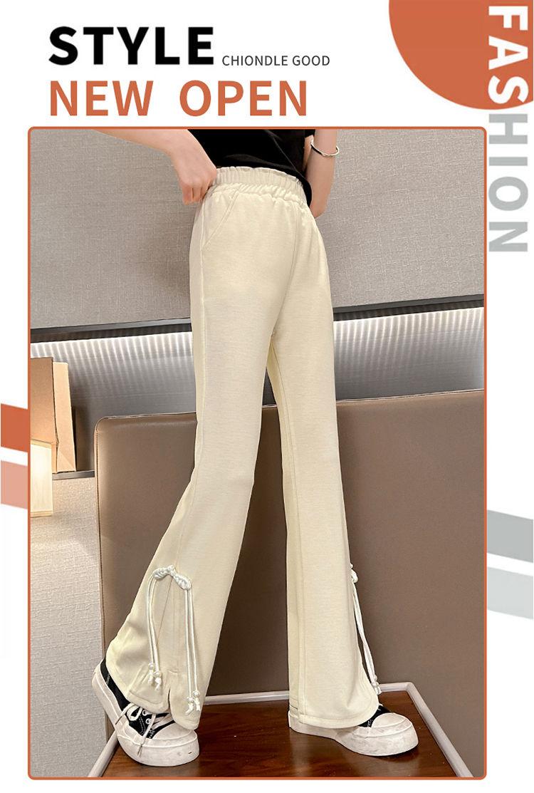 Product Introduction of Quần Dài Ống Loe Phong Cách Phương Tây, Cho Bé Gái, Hàng Mới Về Mùa Hè 2024, Quần Legging Trẻ Em Dễ Phối Đồ Thích Hợp Cho Trẻ Em Trung Bình Và Lớn, Ôm Sát Và Mỏng, Quần Dài 1