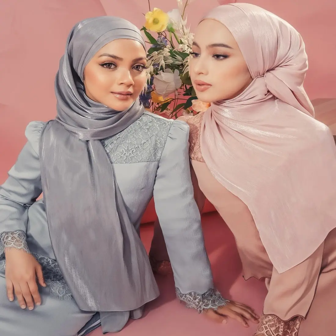 Summer Island Satin Wrinkle-Free Lightweight Solid Color Soft Wrinkled Shiny Satin Scarf Women Shawl