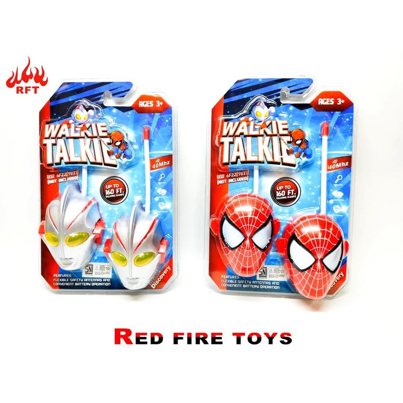 Mainan Anak Spiderman Ultraman Walkie Talkie isi 2 Pcs 0