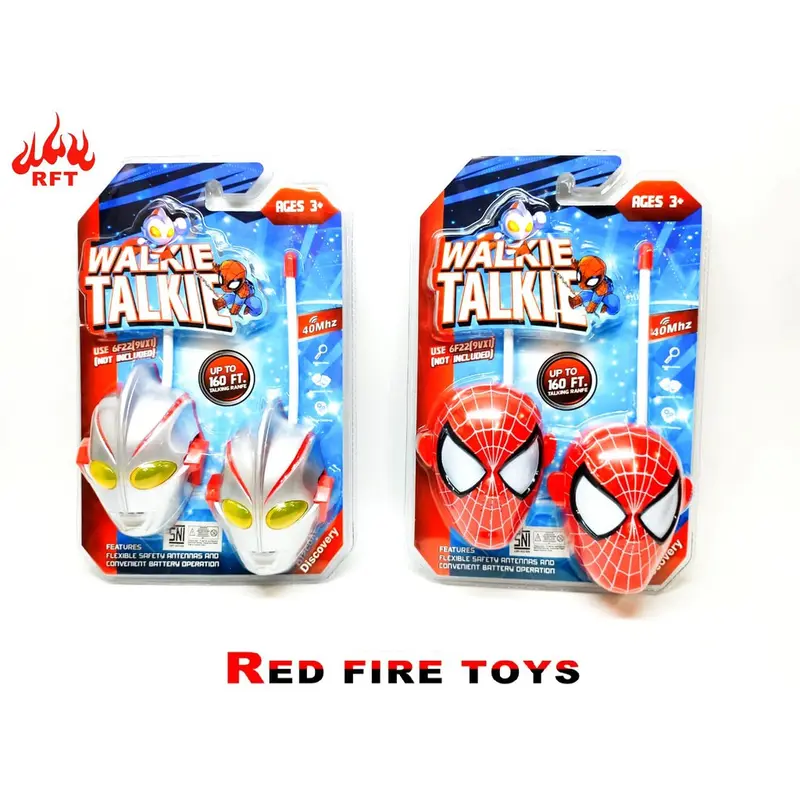 Mainan Anak Spiderman Ultraman Walkie Talkie isi 2 Pcs 0