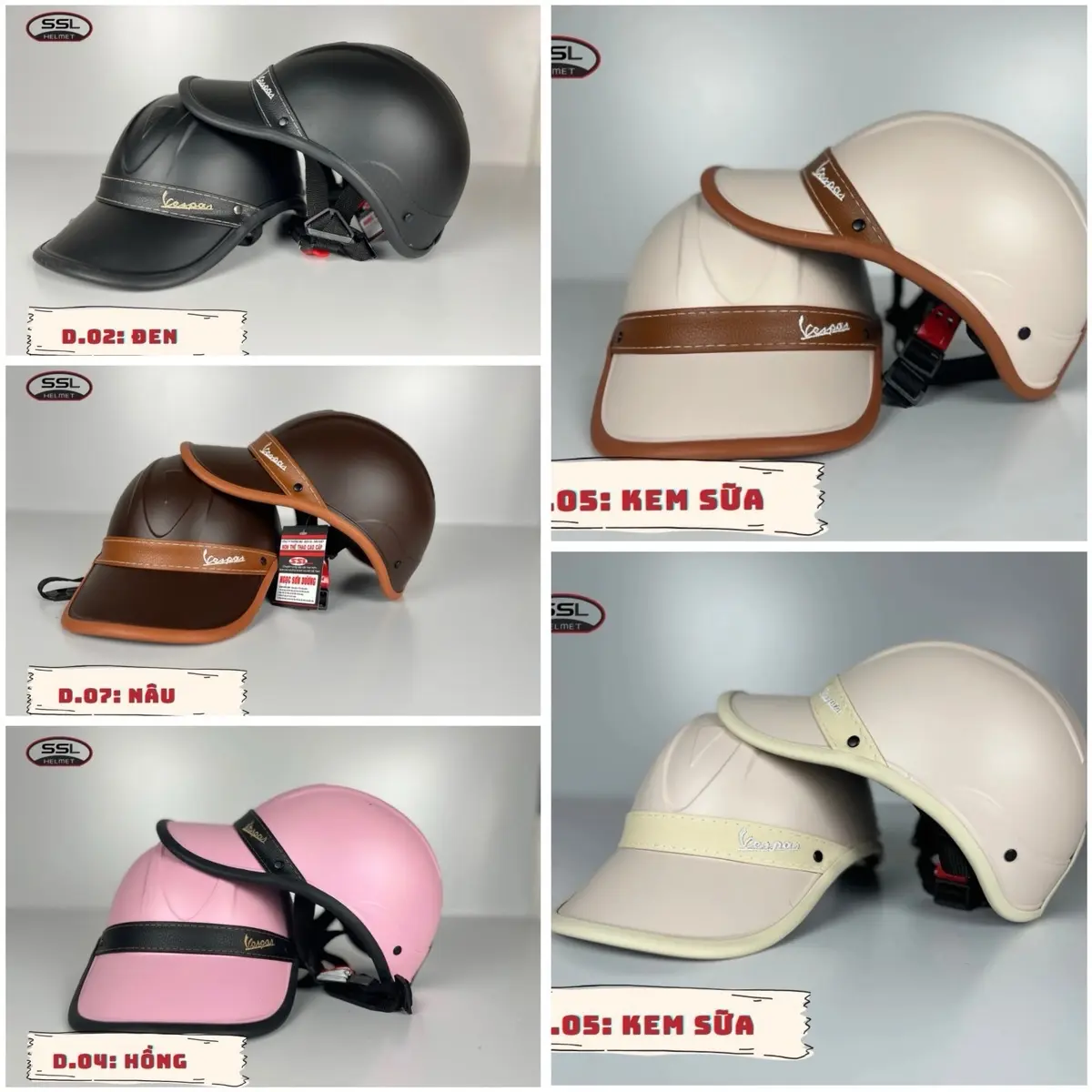 Mũ bảo hiểm Vespa trẻ trung