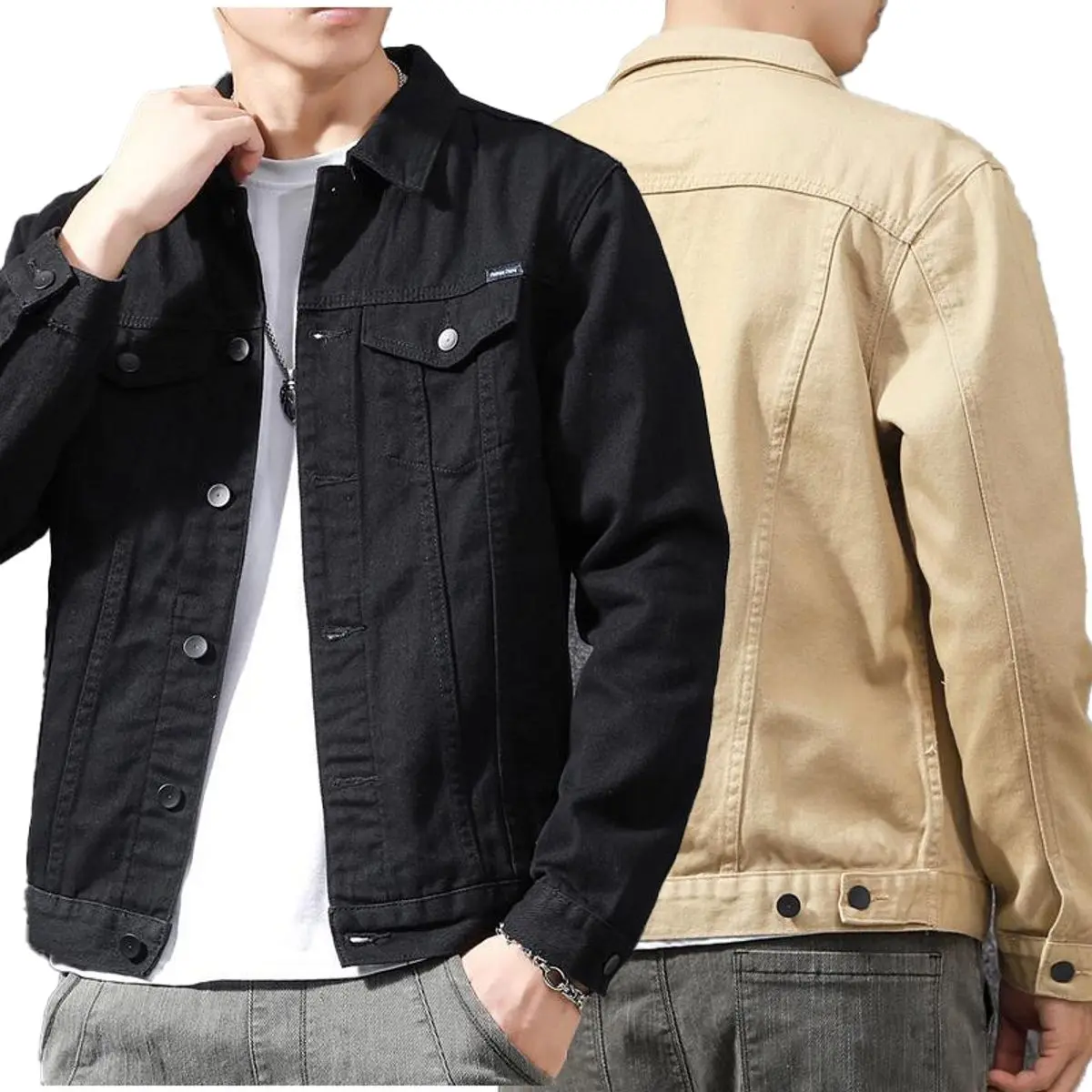Áo khoác KAKI nam nữ basic ATS01, kiểu dáng ôm vừa vặn phù hợp phối đồ mọi lứa tuổi Chiwawa shop