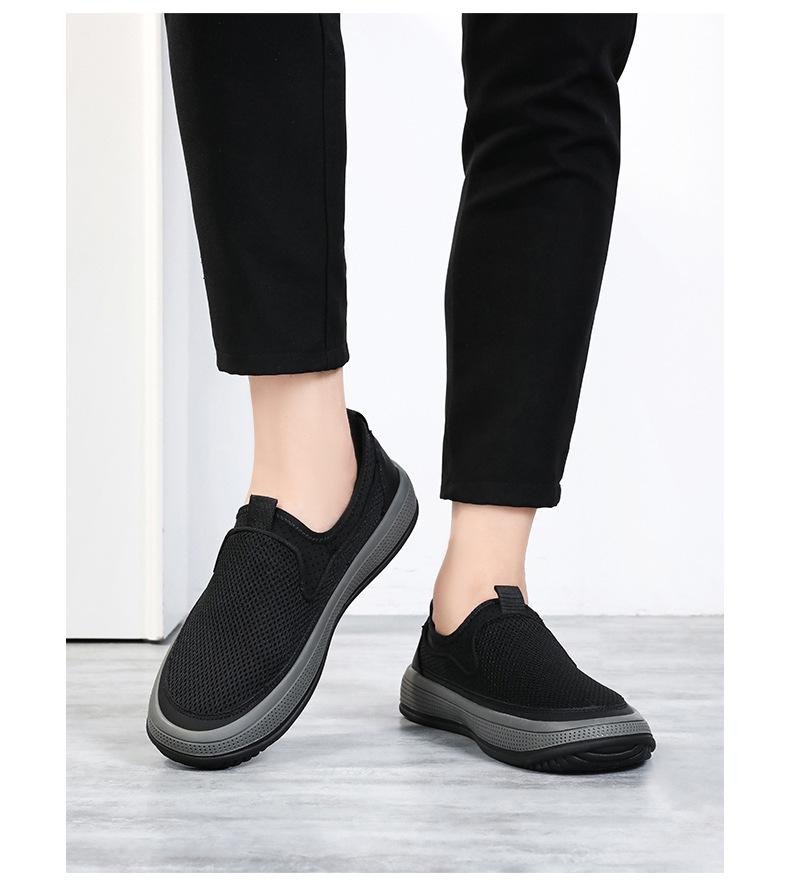 Product Introduction of Đế Bằng Giày Lưới Cho Nam, Giày Mùa Hè Mới, Màu Trơn, Đa Năng, Nhẹ, Thoáng Khí, Đế Mềm, Nhẹ, Thường Ngày 15
