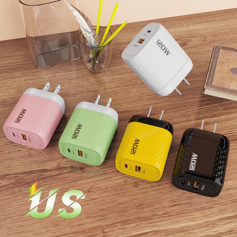 Product Introduction of Bộ sạc USB C, 120W, Sạc nhanh, Bộ sạc điện thoại Type C PD, Thích hợp cho tất cả điện thoại thông minh, QC3.0, Bộ sạc nhanh treo tường, Có phích cắm Anh, EU và Hoa Kỳ, Năm 2024, [Thanh Toán Khi Nhận Hàng] 13