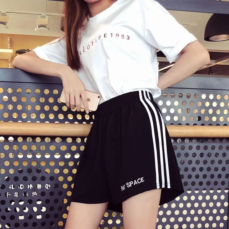 Summer Thin Sports Shorts Women's Three-Point Running Pants Loose Casual Super Short Shorts Hot Pants Outdoor Beach Pants Shorts hotpants  korea
