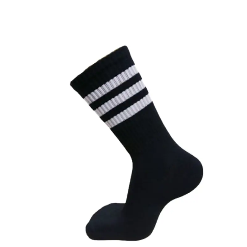 [ TEBAL ] kaos kaki oldschool polos garis tiga panjang - kaos kaki skate polos strip panjang Dewasa Katun Nyaman Remaja Sporty 5