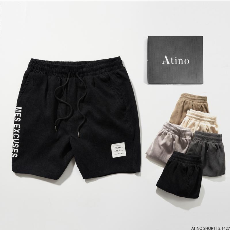 Quần Short Nam Nhung Tăm Mes Excuses ATINO L.5.1427 Menswear Sport Top Tre angel short