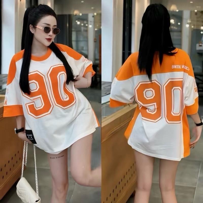 Product Introduction of Áo phông form rộng chất ccoton khô in 1 mặt số (90) nam Nữ 2