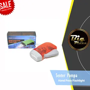 Senter Pompa / Hand Press Flashlight Tanpa Baterai