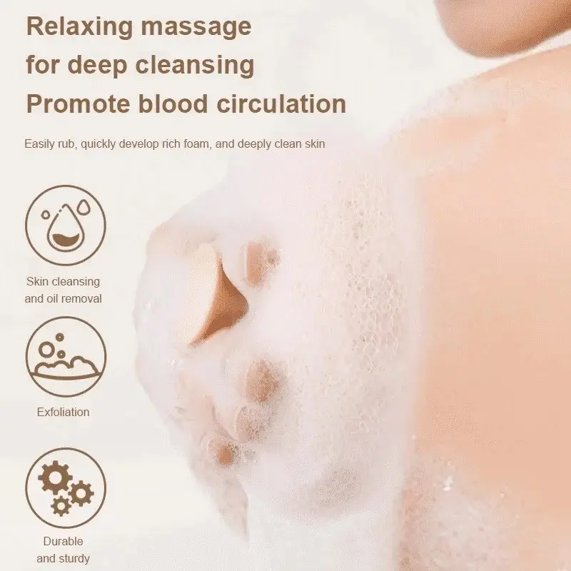 Spons Mandi Jaring Lembut Bentuk Bola Gosok Busa / Bath Ball Body Scrubber / Alat Bantu Pembersih Penggosok Kotoran Daki 5