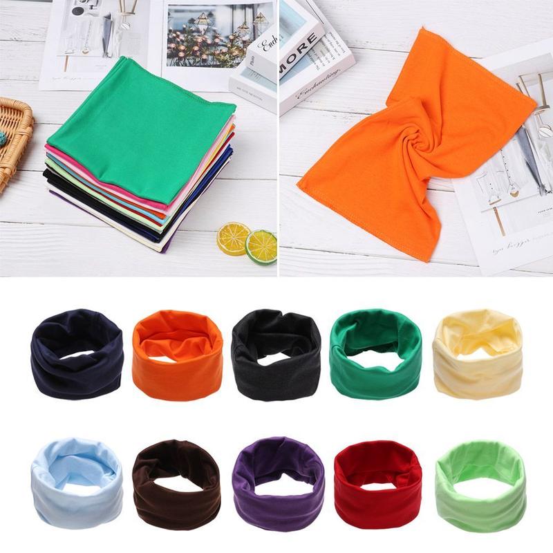 3PCS Multipurpose Bandana Long Scarf Face Bandana Mask Windproof Neck Warmer Cotton Children Cotton Scarf Collar Scarves 5