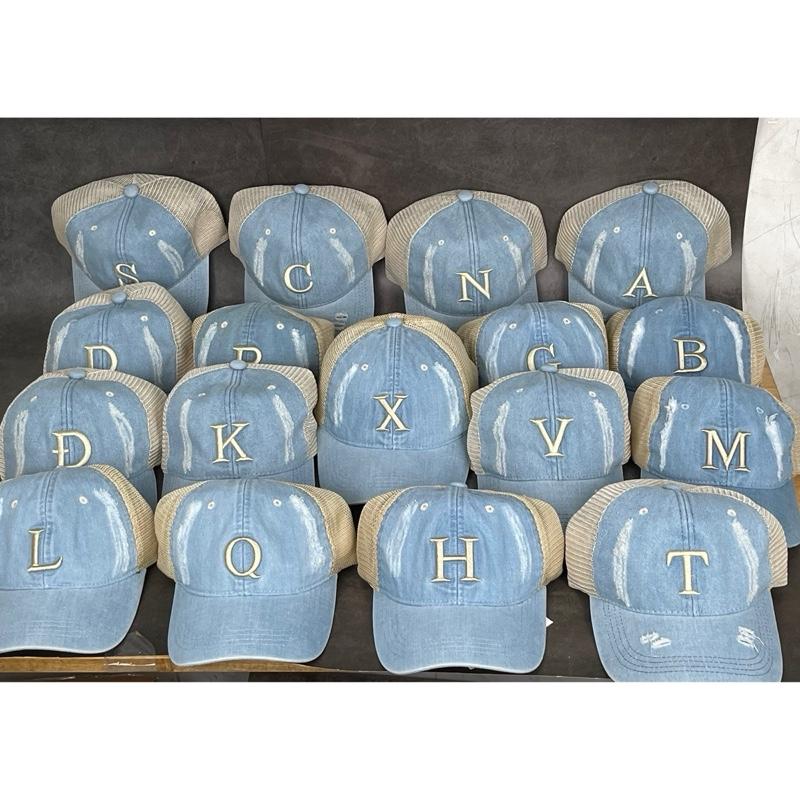 Nón Kết Jean Phối Lưới Chữ Cái Thời Trang Unisex Nam Và Nữ ( Ảnh Tự Chụp)
