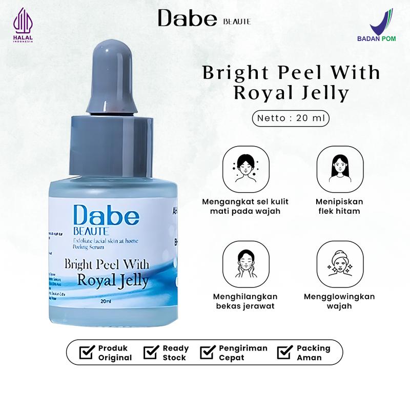 Peeling Serum AHA BHA PHA Ukuran 20ml Dabe Beaute Exfoliasi Wajah Hitam Mencerahkan 2
