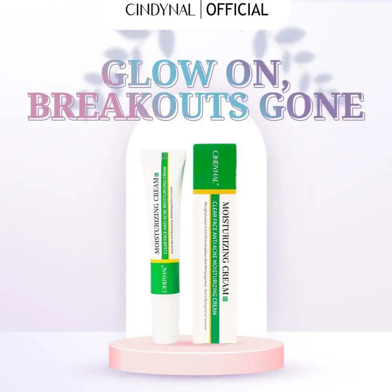 BPOM CINDYNAL Krim Obat Jerawat dan Bekas Jerawat Paling Ampuh - Cream Moisturize Acne Clear Face 20g Berjerawat Wajah 2