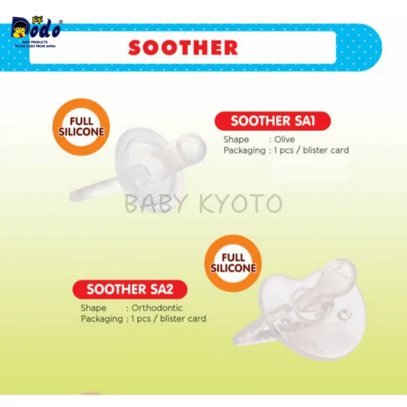 BK Dodo Soother Full Silicone Empeng Dot Bayi Silikon Komeng Newborn Baby Pacifier Silicone BPA Free 3