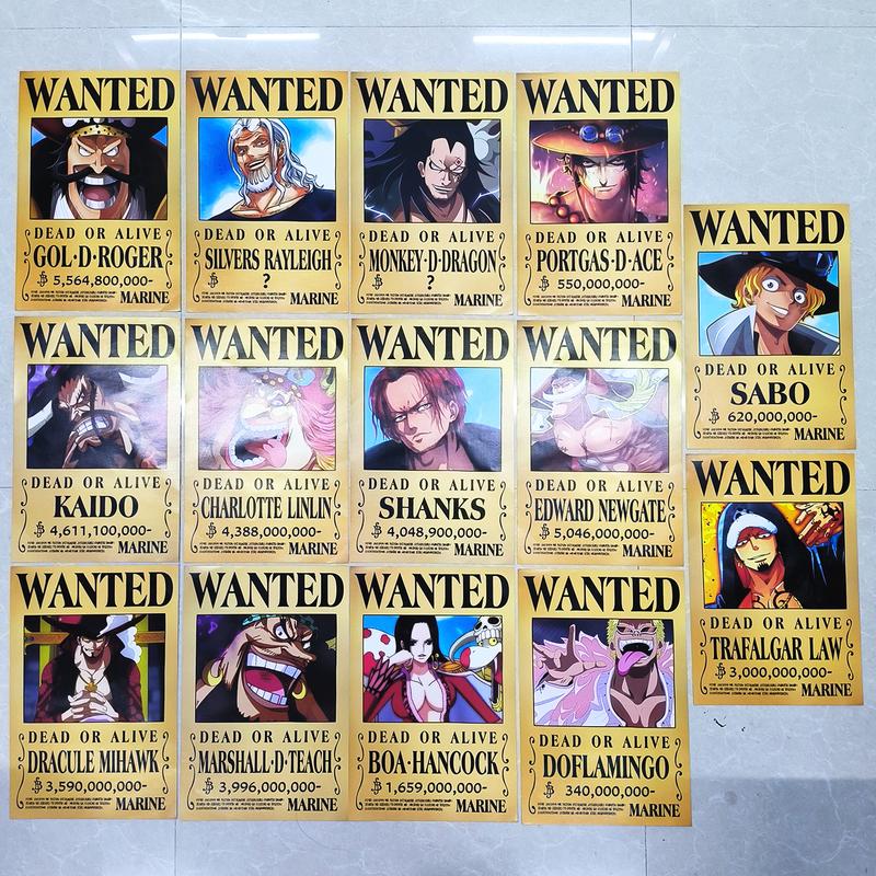 Product Introduction of One Piece Wanted Poster 24pcs Set Anime Peripheral Home Wall Decoration gifts for boys children kids Ornaments Room Artistic Print Photo 17