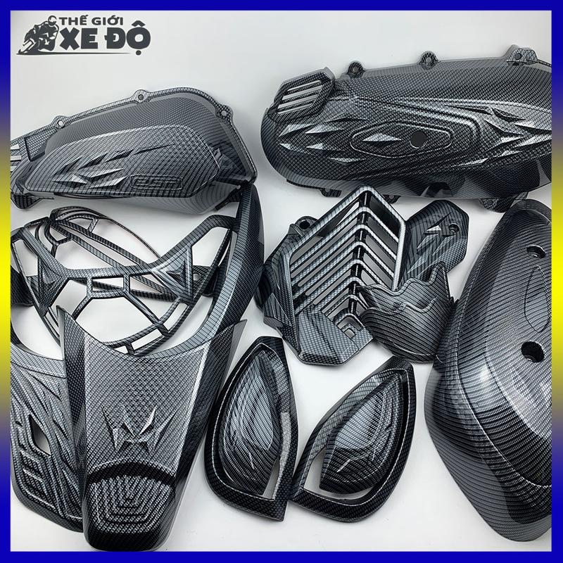 Phụ kiện trang trí ốp carbon Sh mode 2020 - 2021 - 2022 - 2023 - 2024, đồ chơi ốp cacbon xe Sh mode