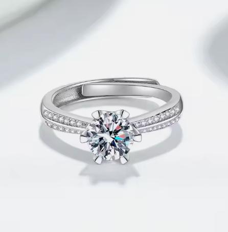 NHẪN CẦU HÔN 6 CHẤU SANG TRỌNG CHO PHÁI NƯ F006