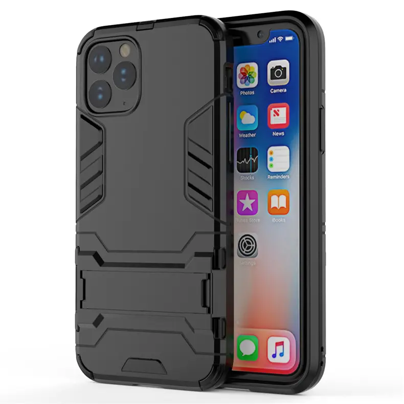 Shockproof Armor Case For iPhone 13 12 11 Pro Max Stand Holder Armor Phone Cases For iPhone 13 12 mini SE2 XS Max XR 8 7 6 Plus