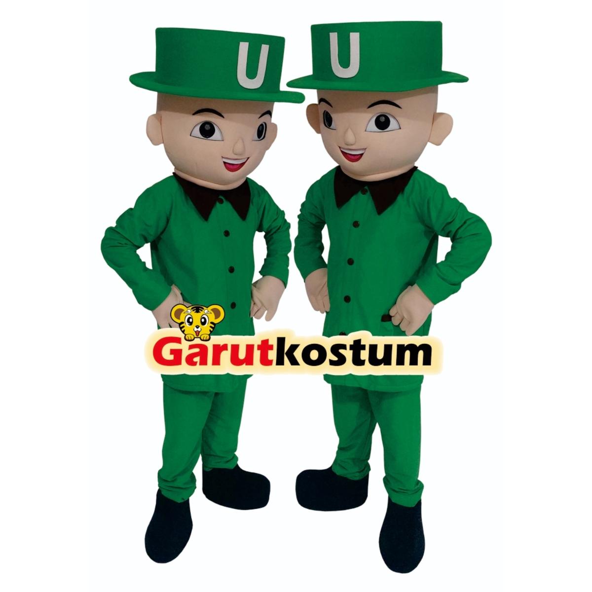 Jual kostum maskot badut upin topi sulap setelan costume lucu dewasa ...