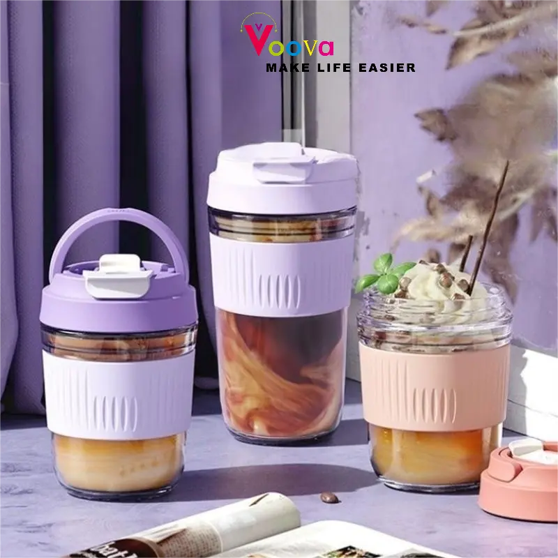 [COD] Tumbler Dengan Tutup Dan Rubber Grip/ Gelas Kopi Kedap udara/ Mug Coffee