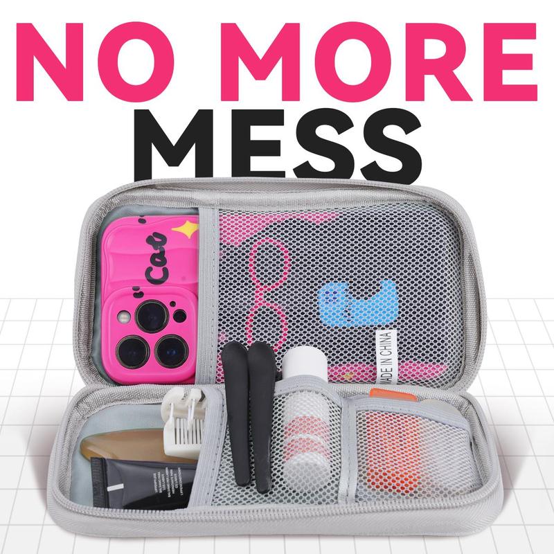Portable Storage Bag, Waterproof Cable Organizer, Multifunctional Storage Bag for Cable, Charger, Headphone, Hard Drive 4