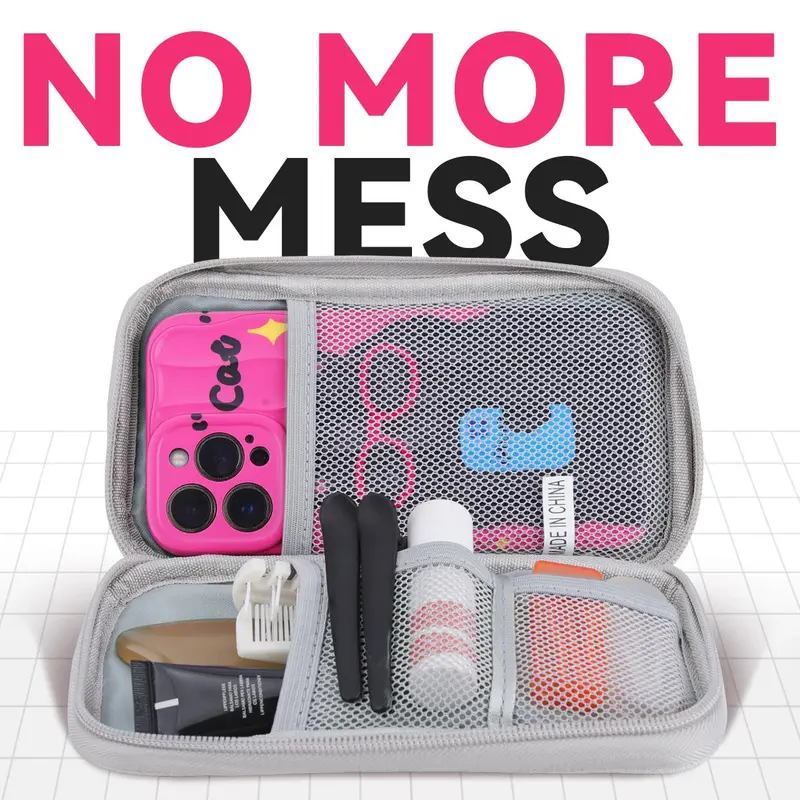 Portable Storage Bag, Waterproof Cable Organizer, Multifunctional Storage Bag for Cable, Charger, Headphone, Hard Drive 4
