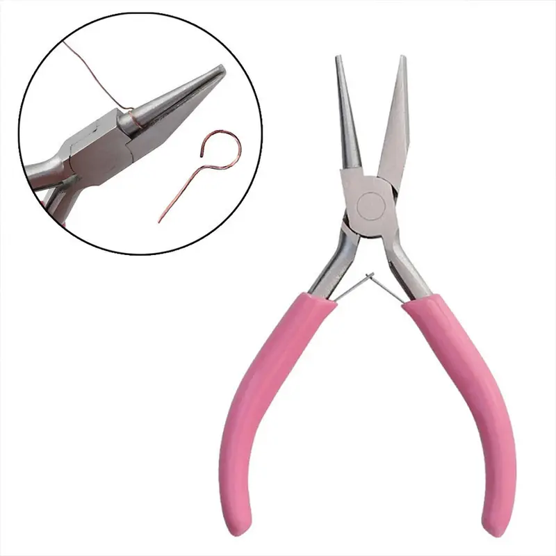 Tang Loop Pembulat Kawat Handmade Pink / Tang Umpan Concave Bulat untuk Jig Metal 4