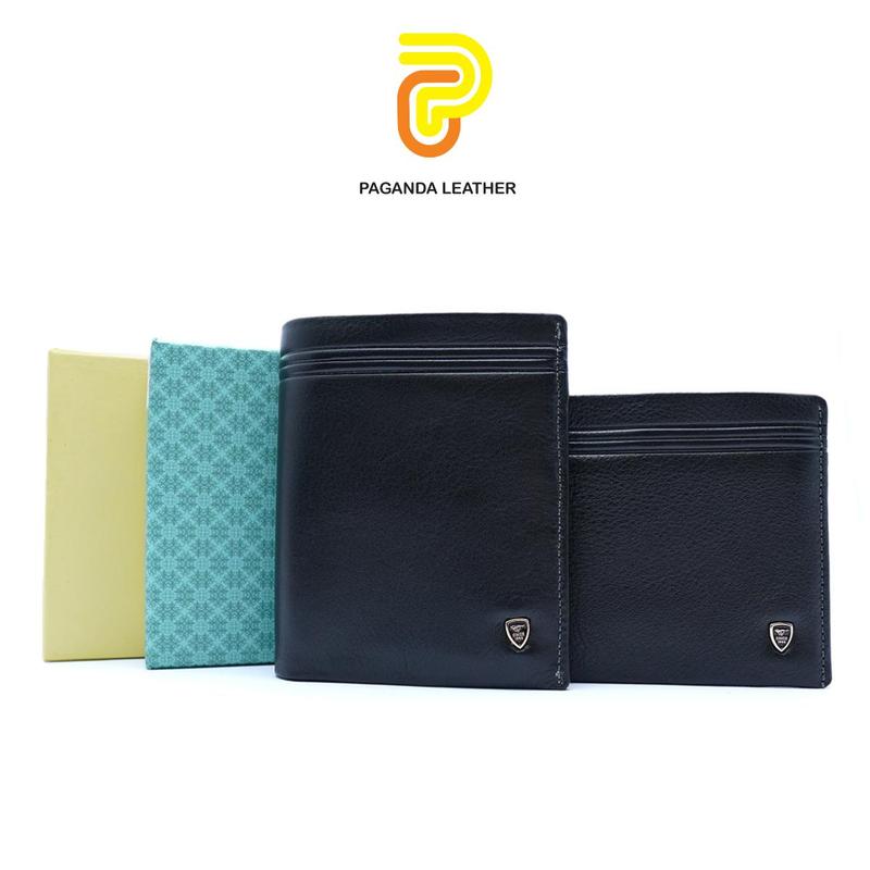 Ví da nam , ví  da bò gấp gọn da Nappa cao cấp V13 Wallet Leather Nhiều Ngăn Chữ Nhật 0