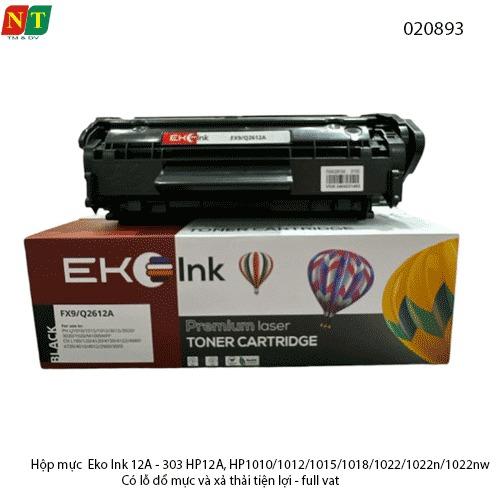 Hộp mực Eco Ink 12A - 303 HP12A, HP1010/1012/1015/1018/1022/1022n/1022nw - Có lỗ đổ mực và xả thải tiện lợi 1