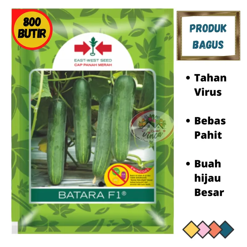 Benih Bibit Tanaman Timun BATARA F1 800 butir dan 150 butir dari Cap Panah Merah 0