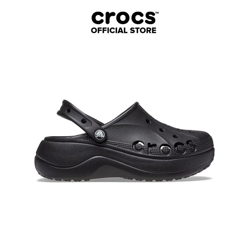 Giày Clog Nữ Crocs Baya Platform - Black - 208186-001