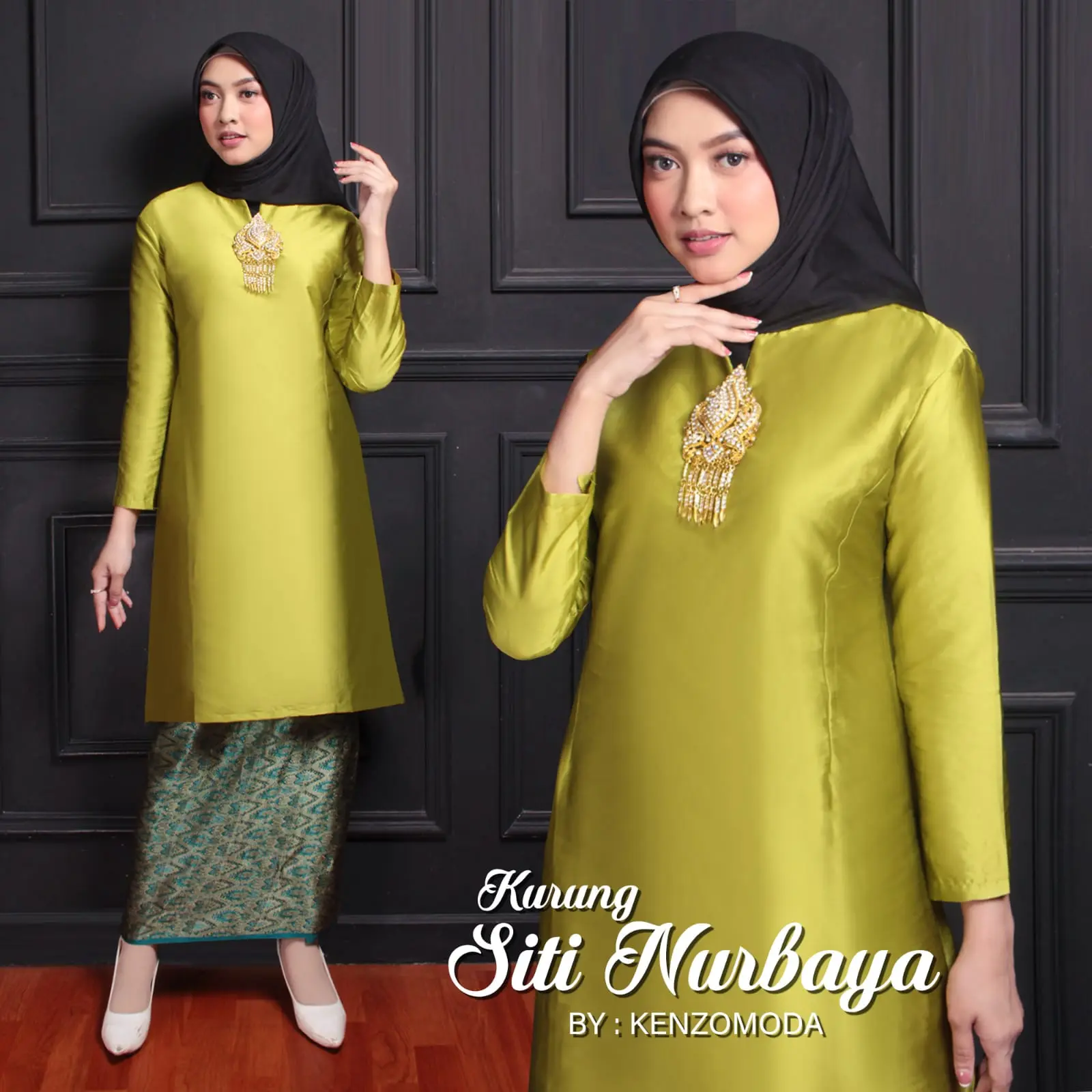 BAJU KURUNG BASIBA SONGKET MINAKARI SYAFIRA//STELAN BAJU TUNIK TAFFETA//BAJU TUNIK MELAYU