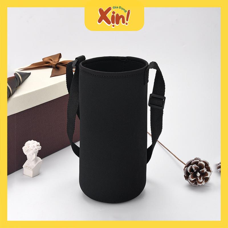 Túi đựng bình nước, túi đựng bình giữ nhiệt 1500ml, 1000ml vải chống va đập có quai đeo