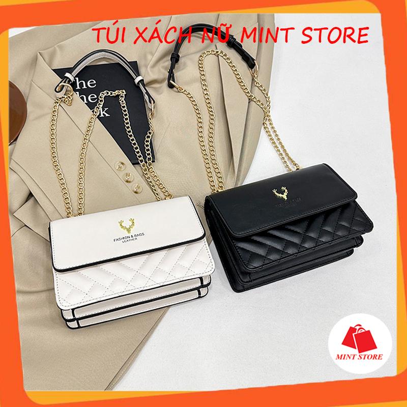 Túi xách nữ đeo chéo túi đeo vai 3 ngăn da mềm đẹp thiết kế nhỏ gọn đễ phối đồ bag PK 737 