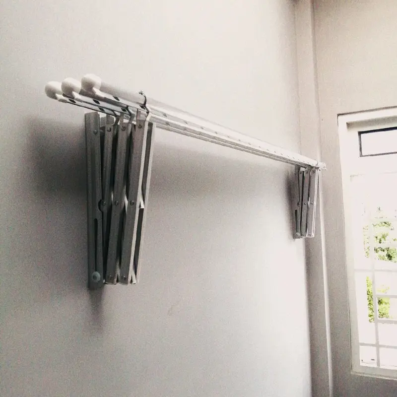 Giàn phơi thông minh xếp gọn chịu tải trọng 25kg thanh phơi 1m Có thể gập lại giàntreo quầnáo gắntường 6