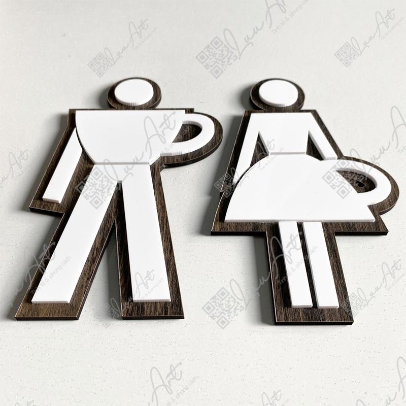 Product Introduction of Icon wc nam nữ, dán phòng vệ sinh, phong cách hiện đại 6